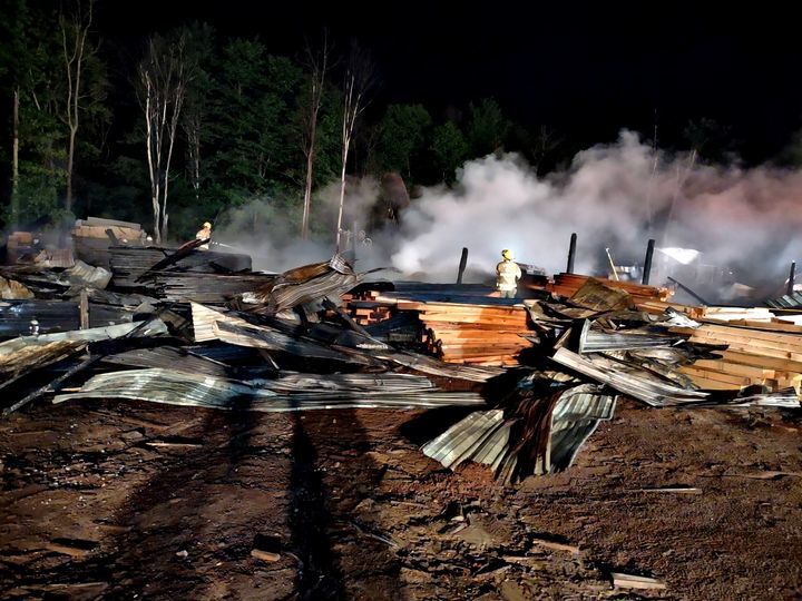 West Mahoning Twp. Sawmill Fire